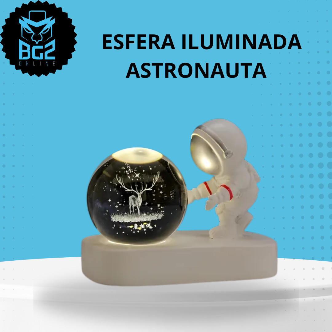 Miniatura 1 de ESFERA ILUMINADA ASTRONAUTA